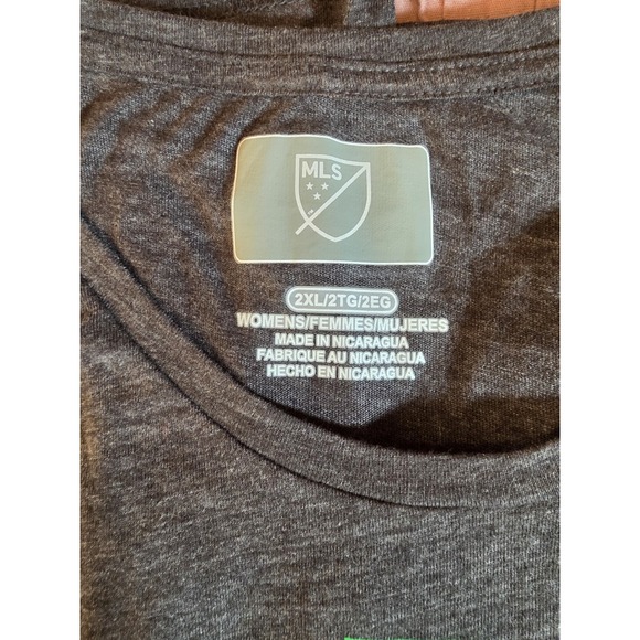 Austin FC T Shirt Womens 2XL Football Club MLS Soccer Short Sleeve Dark Gray - Picture 3 of 6